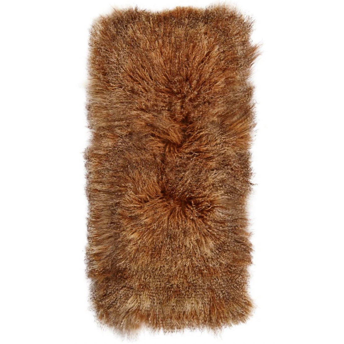 Coussin en peau de mouton Tibétain - Coucher de soleil