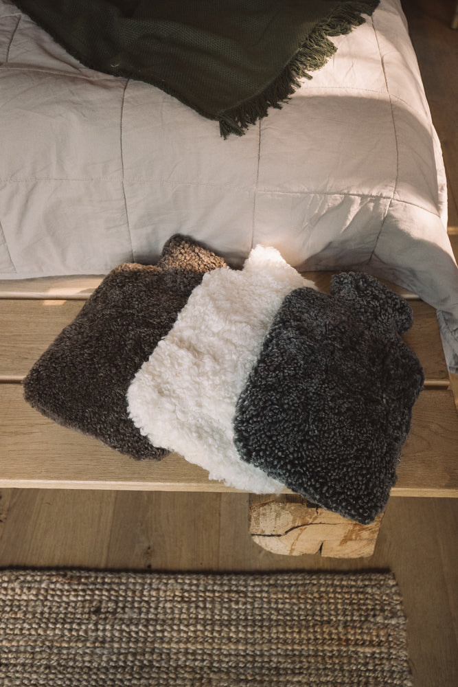 Bouillotte en peau de mouton de Nouvelle-Zélande - 4 coloris