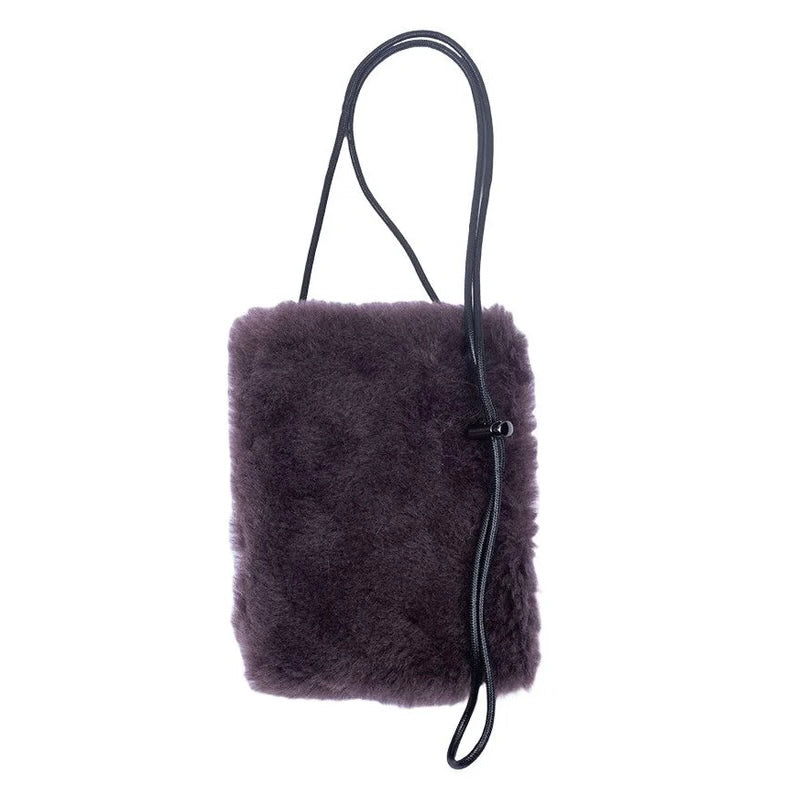 Pochette de téléphone en peau de mouton de Nouvelle-Zélande - 6 coloris
