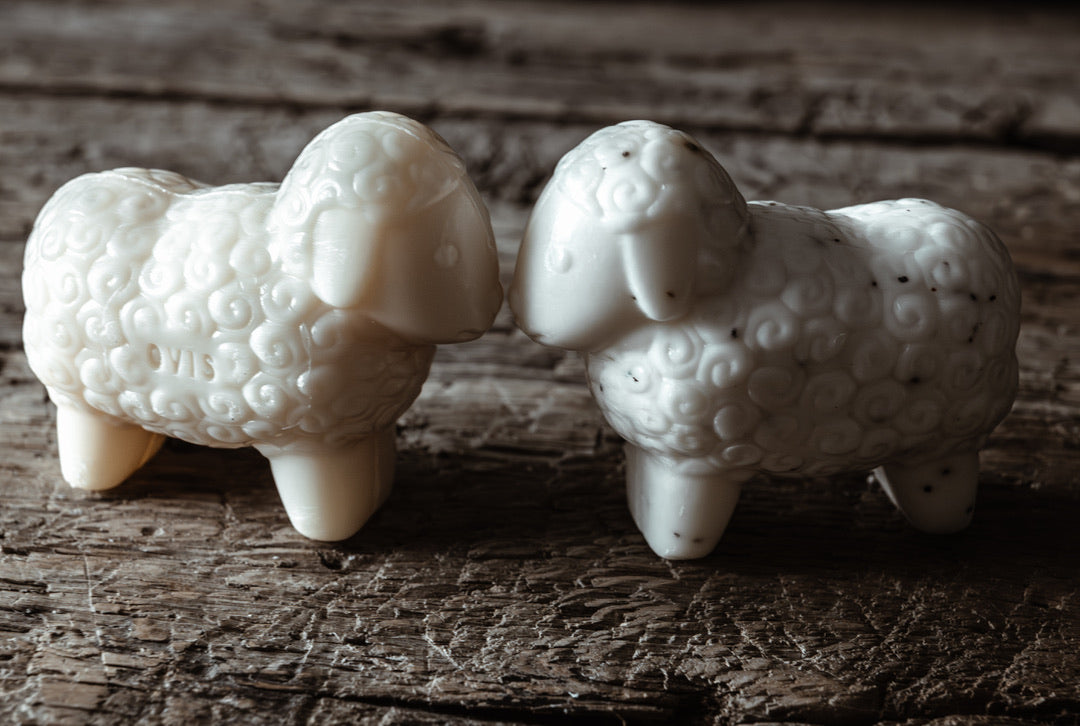 Savon mouton au lait de brebis - Moucheté parfum boisé - grand format