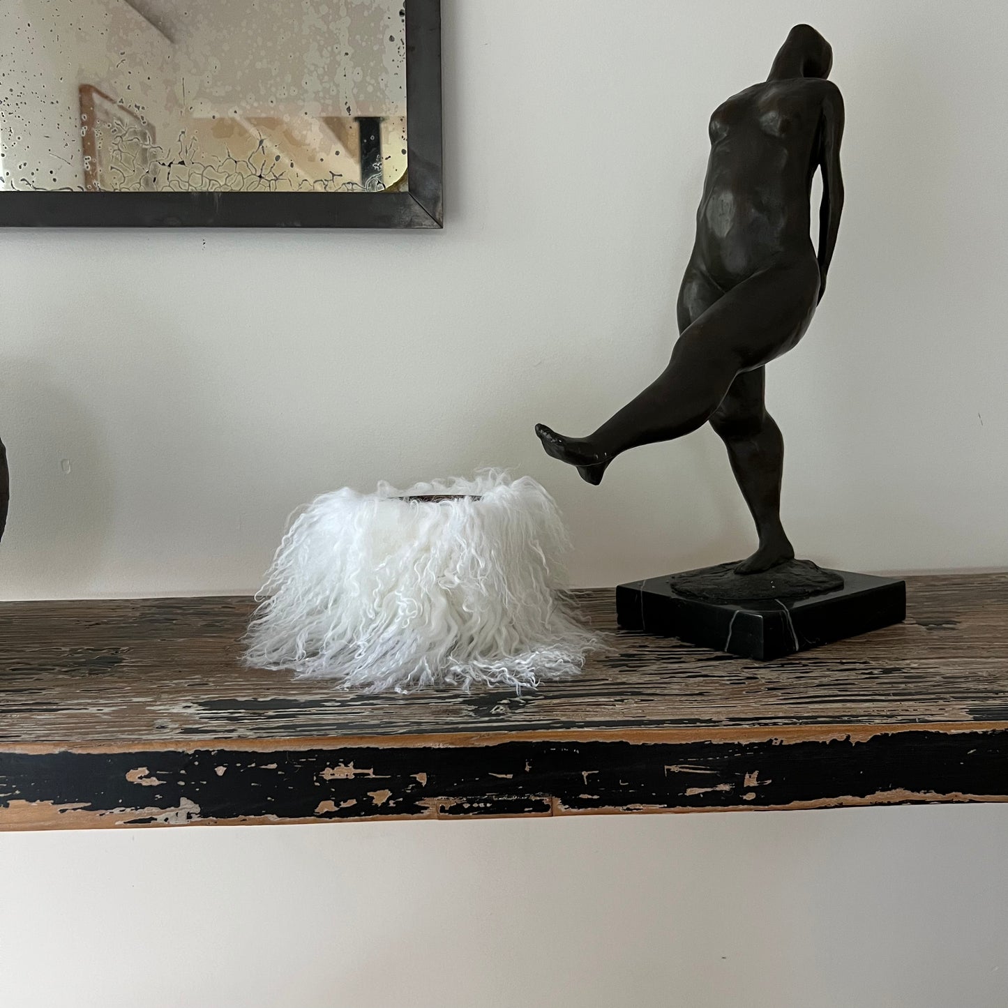 Bougie en peau de mouton Tibétain