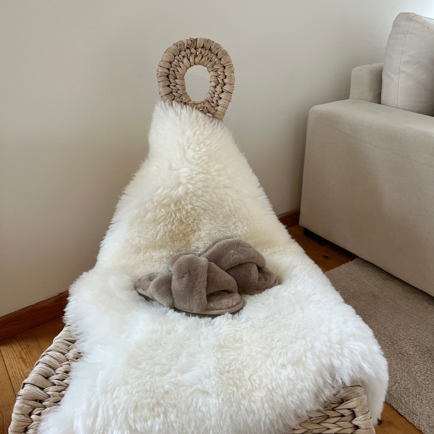 Pantoufles en peau de mouton - 2 coloris